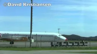 (HD) Danish Air Transport MD-87 OY-JRU @ Kjevik (1080p)