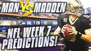 NFL Week 7 Game Picks... DO YOU AGREE??? | Man vs Madden 2018