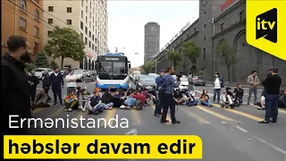 Ermənistanda həbslər davam edir - Polis etirazçılara zor tətbiq edir - Mənbə: Ruptly