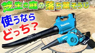 【マキタブロワ比較】実際、庭の落ち葉掃除に使えるの？風力、ノイズ、使い勝手を検証してみました！