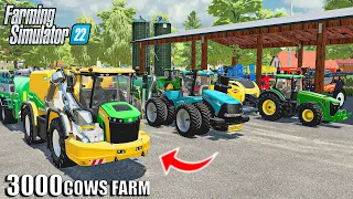 3000 COWS FARMER CREATES THE PERFECT SLURRY-SPREADING COMBO (ROLING THE HAY!) Farming Simulator 22