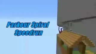 Parkour Spiral Speed run Video in Minecraft.#speedrun