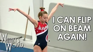 I Can Flip on Beam Again! | Recovering from Elbow Surgery | Whitney Bjerken