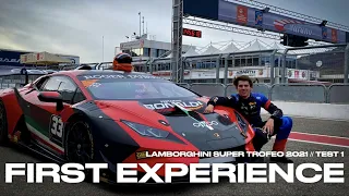 FIRST DRIVE in the Lamborghini Super Trofeo at 17 YEARS OLD | Daan Arrow