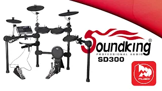 [Eng Sub] SOUNDKING SD300 digital drum kit - with a folding rack