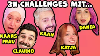3 STUNDEN NUR CHALLENGES mit Kaan, Dania, Katja, Claudio & Kaans Frau!
