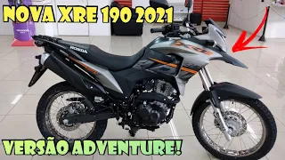 NOVA HONDA XRE 190 ADVENTURE 2021 - ESPECIFICAÇÕES, MOTOR, CONFORTO E PREÇO - VALE A PENA COMPRAR?