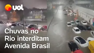 Chuvas no Rio de Janeiro deixam desaparecidos, alagam hospital e interditam Avenida Brasil