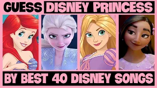 Guess WHO IS SINGING By The Top 40 Iconic DISNEY SONGS | Disney Songs Trivia | Elsa, Ariel | NT Quiz