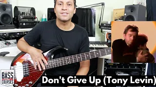 How To Play Don't Give Up, TONY LEVIN (Breakdown & Lesson)