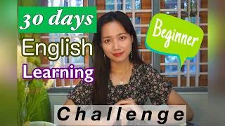 30 days English Learning Challenge for pure beginners!!