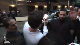 Sebastian Stan is SO NICE with fans after Late Show interview in NYC