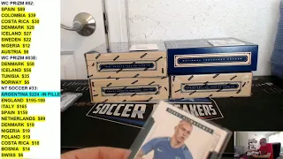 2018 NATIONAL TREASURES SOCCER PANINI 4 BOX PYT CASE BREAK #32, JULY 1, 2018