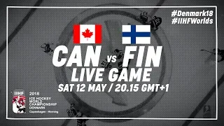 Canada - Finland | Full Game | 2018 IIHF Ice Hockey World Championship