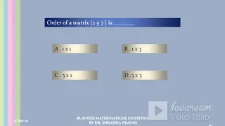 Matrices & Determinants