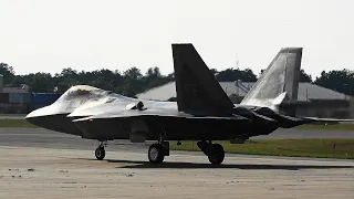 F-22 Raptor Demo With Pyro | Battle Creek 2023