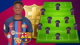 Barcelona Potential Starting Lineup Vs Celta Vigo In La Liga MatchDay 8