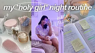 my *holy girl* night routine | chill & productive