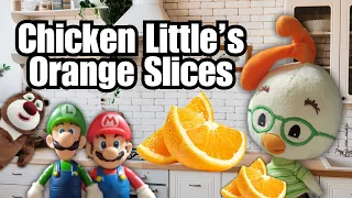 Chicken Little and Mario - Chicken Little's Orange Slices!