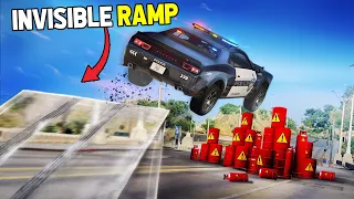 Destroying Players with Invisible Ramp in GTA 5 RP