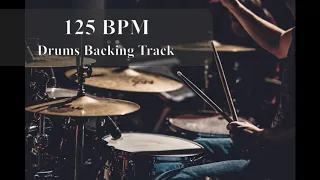 Rock Drums Backing Track 125 BPM