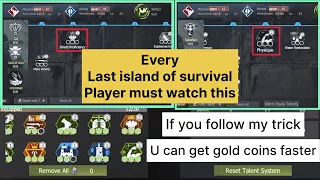 Last island of survival/last day of rules best talent tips for new player