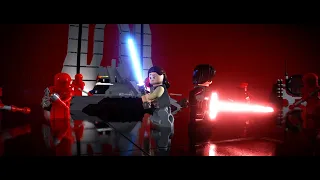 Kylo Ren & Rey vs Praetorian Guards Boss Fight & Death of Snoke - Lego Star Wars: The Skywalker Saga