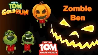 Talking Tom Gold Run - Zombie Ben | Halloween Update 2017