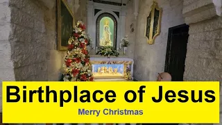 Jesus was born here: an informative tour of the Church of the Nativity in Bethlehem. Merry Christmas