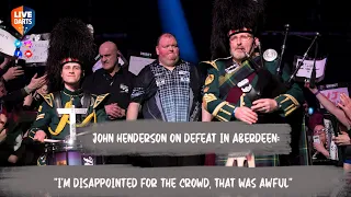 John Henderson on defeat in Aberdeen: "I'm disappointed for the crowd, that was awful"