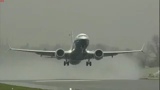 Boeing 737 Max FIRST TAKEOFF FULL HD