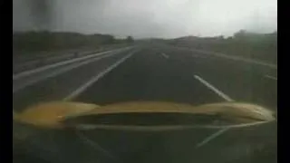 Ferrari Enzo speeding 200mph (320km/h) on highway!