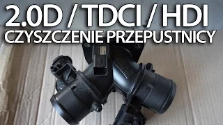 Czyszczenie przepustnicy w 2.0D TDCi HDi (Volvo Ford Peugeot 136PS IAT MAP)