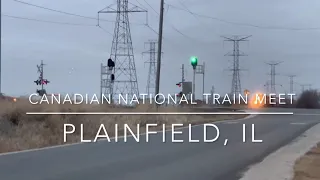 Canadian National Freight Train Meet in Plainfield