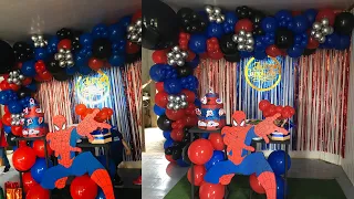 Decoración del hombre araña