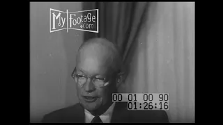 1956 President Eisenhower Returns to White House and Condemns the Suez Canal Invasion