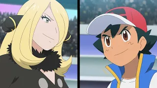 Pokémon Journeys Episode 124 Preview Pokemon Sword And Shield Viajes Pokémon Anime ASH VS CYNTHIA