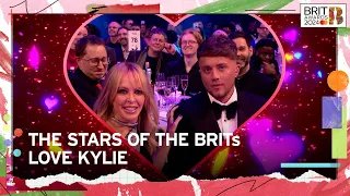 Aitch, RAYE, Greenday & The BRITs Stars Are OBSESSED With Kylie Minogue | The BRIT Awards 2024