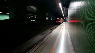 Buque 451 entrando y saliendo del Prat de Llobregat y civia 463+465 entrando en el Prat de Llobregat