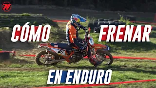 TÉCNICAS ENDURO 🔥 Cómo FRENAR EN moto ENDURO con JOSEP GARCÍA 🥇