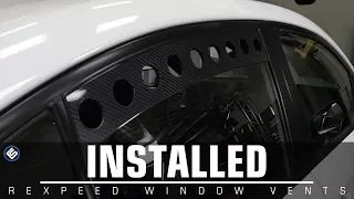 Window Vents Installed As Quick As Possible! Rexpeed Carbon Fiber Window Vents