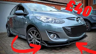 How to fit an eBay £40 universal Splitter on a 2012 Mazda 2 DE Full How To Guide Easy to Fit DIY