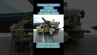 AUT of 42 inch Dia Gas Pipeline Olympus PipeWizard Phased Array System
