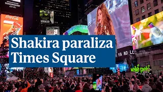 Shakira paraliza Times Square con un concierto gratuito anunciado pocas horas antes