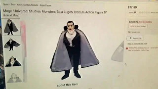 MEGO 2018 DRACULA ACTION FIGURE TARGET STORE  MADNESS CONTINUES