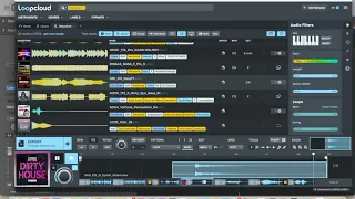 Sketching a drum and bass track with Loopcloud