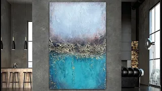 Abstract painting with texture on a Large Canvas #abstract #abstractpainting #abstractart