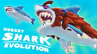 АКУЛА ОБОРОТЕНЬ НАПАДАЕТ НА ОКЕАН | Hungry Shark Evolution