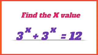 Find x Value | A nice exponential problem | Maths problems