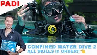 PADI Confined Water Dive 2 Skills - PADI Open Water Diver Course